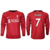 Liverpool James Milner #7 Hjemmebanetrøje 2022-23 Langærmet